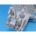 B-25 early Crew Set 5 Figures 1:48 Historische figuren