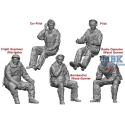 B-25 early Crew Set 5 Figures 1:72 Figuren 