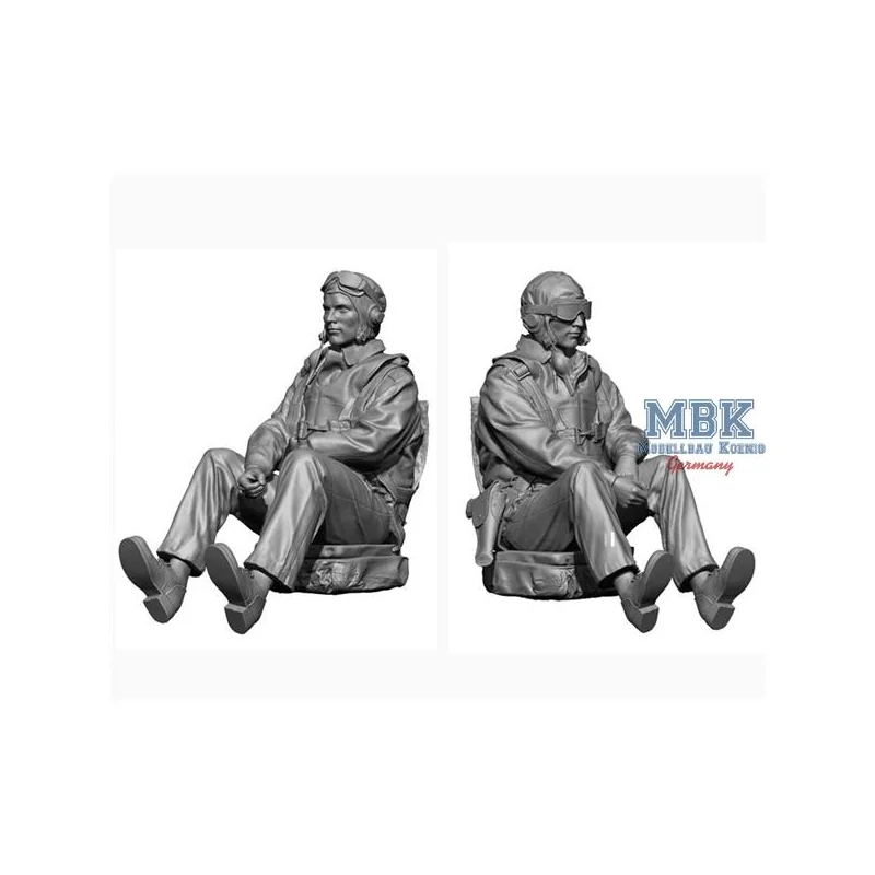 US Navy Pilot & Rear Gunner set I 1:48 Figuren 