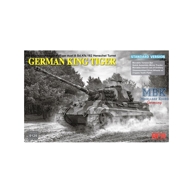 Sd.Kfz.182 Tiger Ausf.B King Tiger (STANDARD V.) Militaire modelbouw