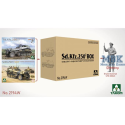 TAKOM MODEL: 1/35; Sd.Kfz.250² Box Sd.Kfz.250/1+Sd.Kfz.250/3"GREIF"+1/16 Erwin Rommel (Limited edition) Militaire modelbouw