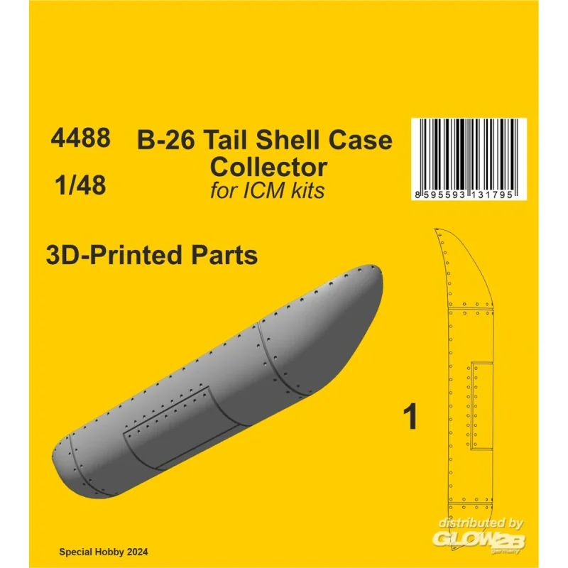 B-26 Tail Shell Case Collector / for ICM kit 