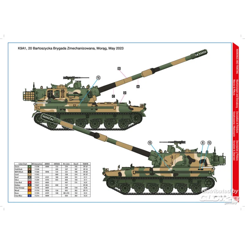 K9A1 'Thunder' Polish Army SPH - Special Edition Militaire modelbouw