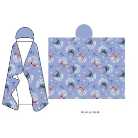 DISNEY - Stitch & Angel - Hooded blanket 120x150cm 