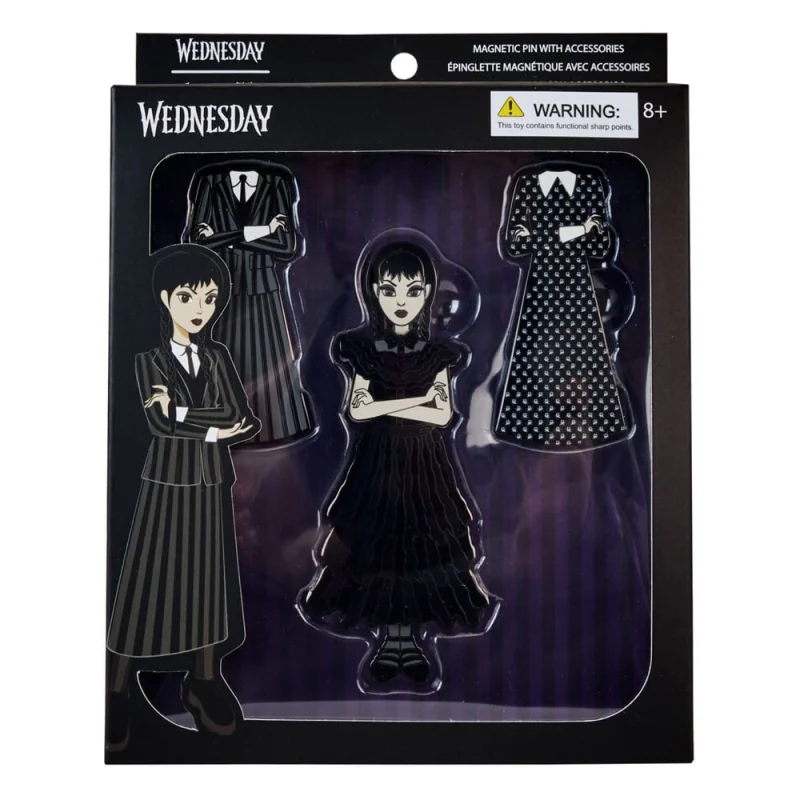 Wednesday by Loungefly Pin set 4 enamelled pins Wednesday Addams Paper Doll 3 cm 