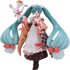 Character Vocal Series 01: Hatsune Miku figure Figma Snow Miku: Winter Delicacy Ver. Figuurtje 