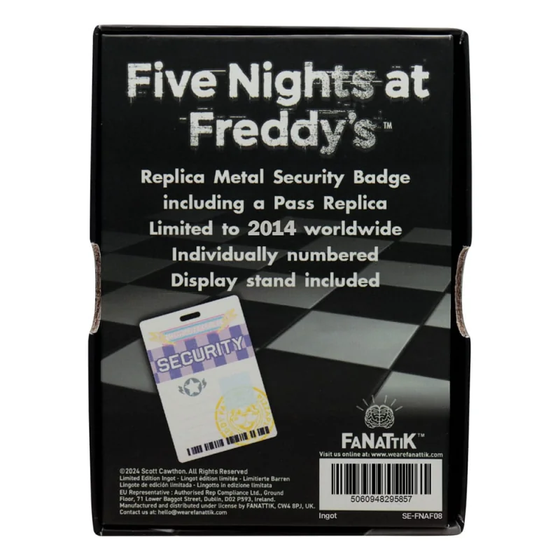 Five Nights at Freddy´s replica Security Badge FaNaTtik