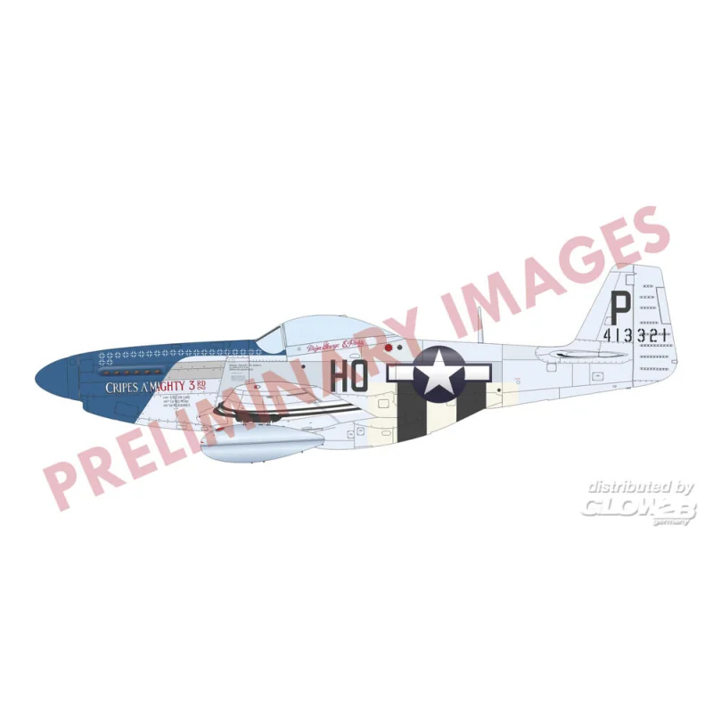 P-51D-5 Mustang EDUARD-PROFIPACK Modelvliegtuigen