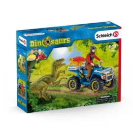 Schleich 41466 - Dinosaurs Quad Escape From Velociraptor Figuurtje 