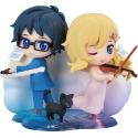 YOUR LIE IN APRIL - Kaori & Kosei - Qset Mini Figures 9 cm Figuurtje 