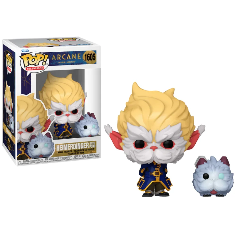 ARCANE - POP TV N° 1605 - Heimerdinger with Poro Pop figur 