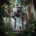 Star Wars - 1/20 Half Art Scale AT-ST and Chewbacca Iron Studios