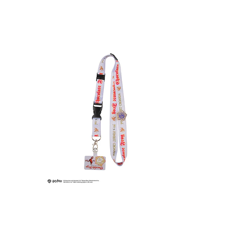 DI-CR2125 Holiday capsule lanyard and Chocolate Frog pins - Harry Potter