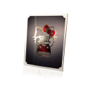 Rigid poster - Gold and red sign - Hello Kitty 