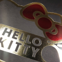 DI-AT0014 Rigid poster - Gold and red sign - Hello Kitty