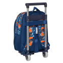 Blue wheeled schoolbag - Speed club - 27 x 33 x 10 cm - Hot Wheels Tassen