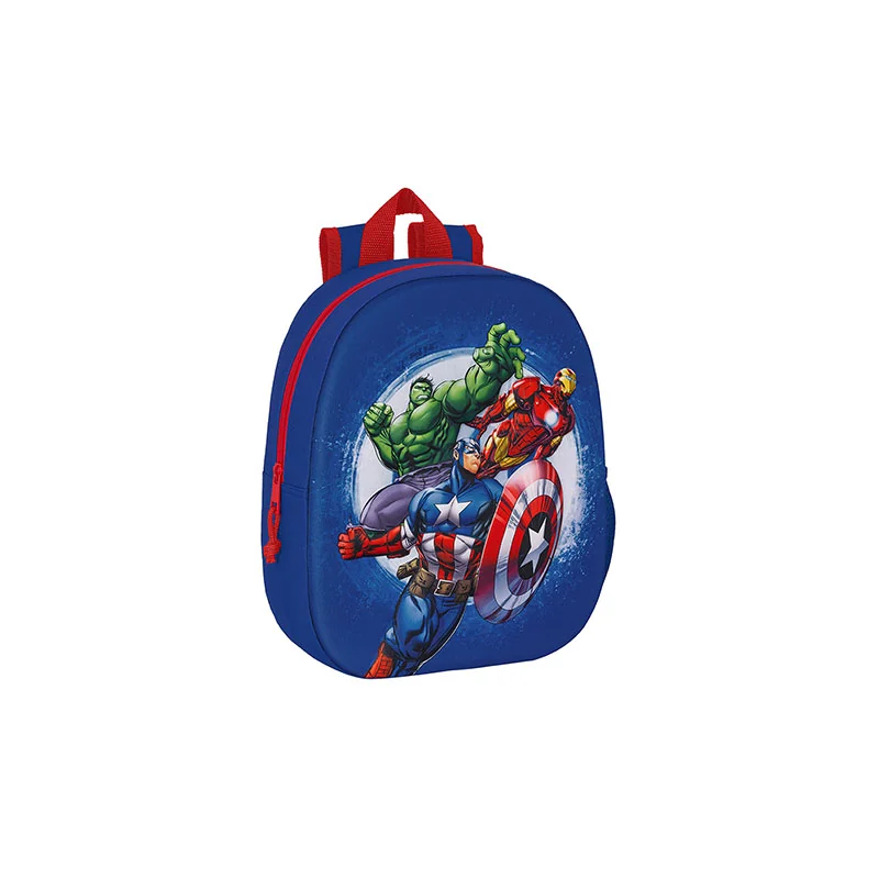 3D Backpack - 33 x 27 x 10 cm - Avengers - Marvel 