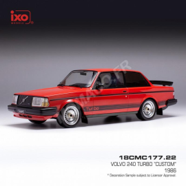 VOLVO 240 TURBO CUSTOM 1987 RED Miniatuur 