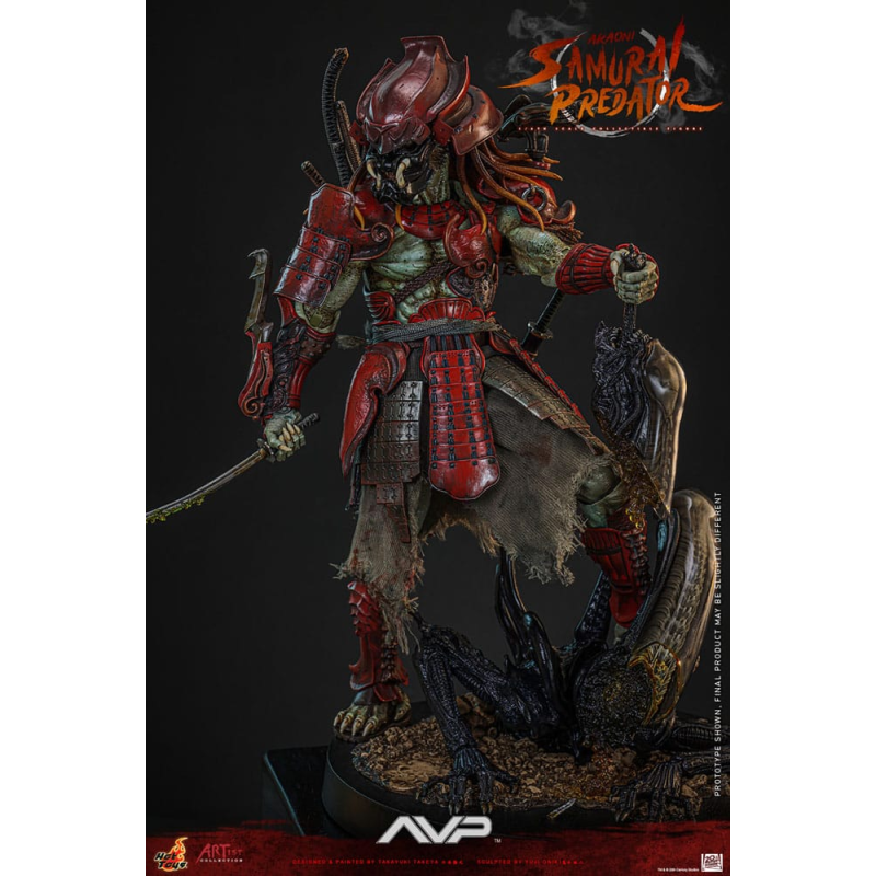 Alien vs. Predator figure Artist Collection 1/6 Akaoni Samurai Predator 35 cm