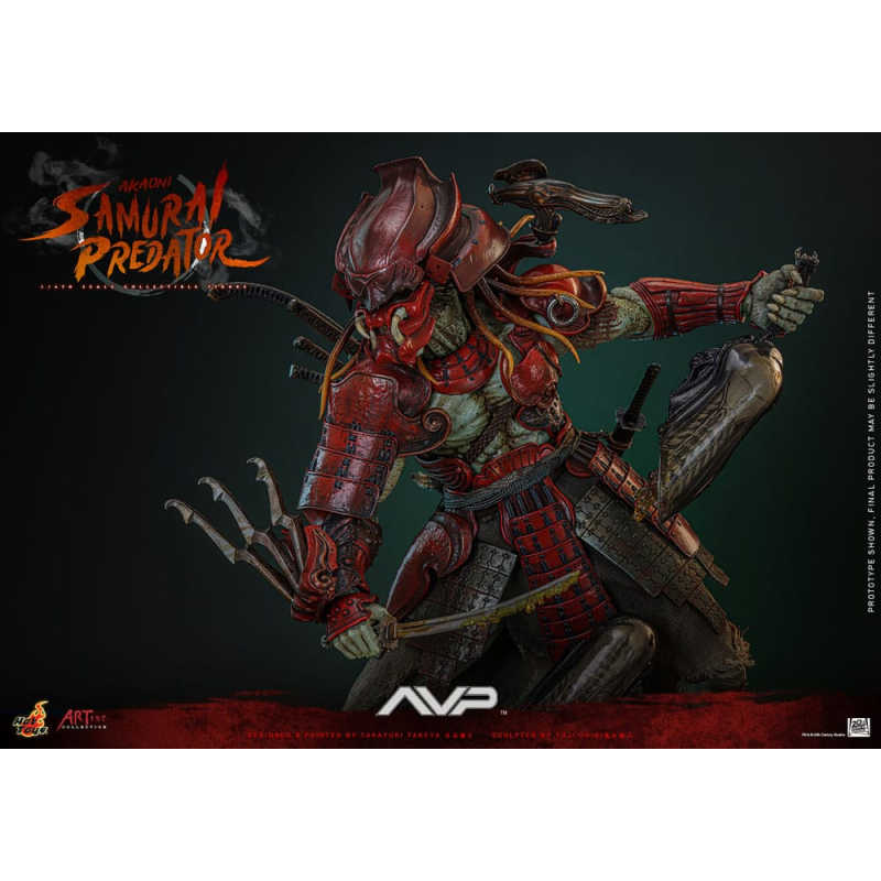 Alien vs. Predator figure Artist Collection 1/6 Akaoni Samurai Predator 35 cm