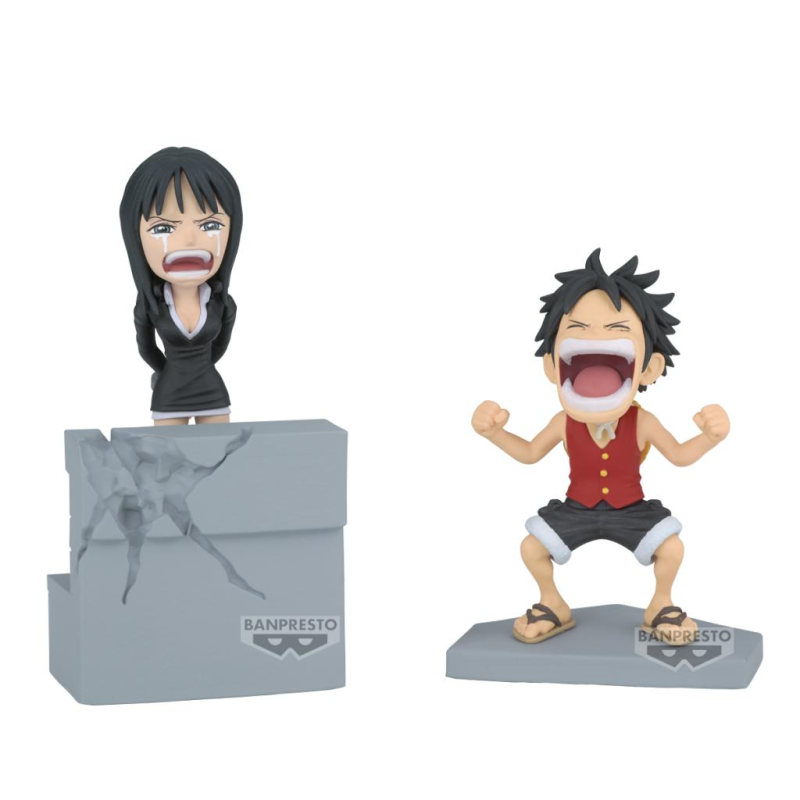 ONE PIECE - Luffy & Nico Robin - WCF Log Stories Figure 10cm 