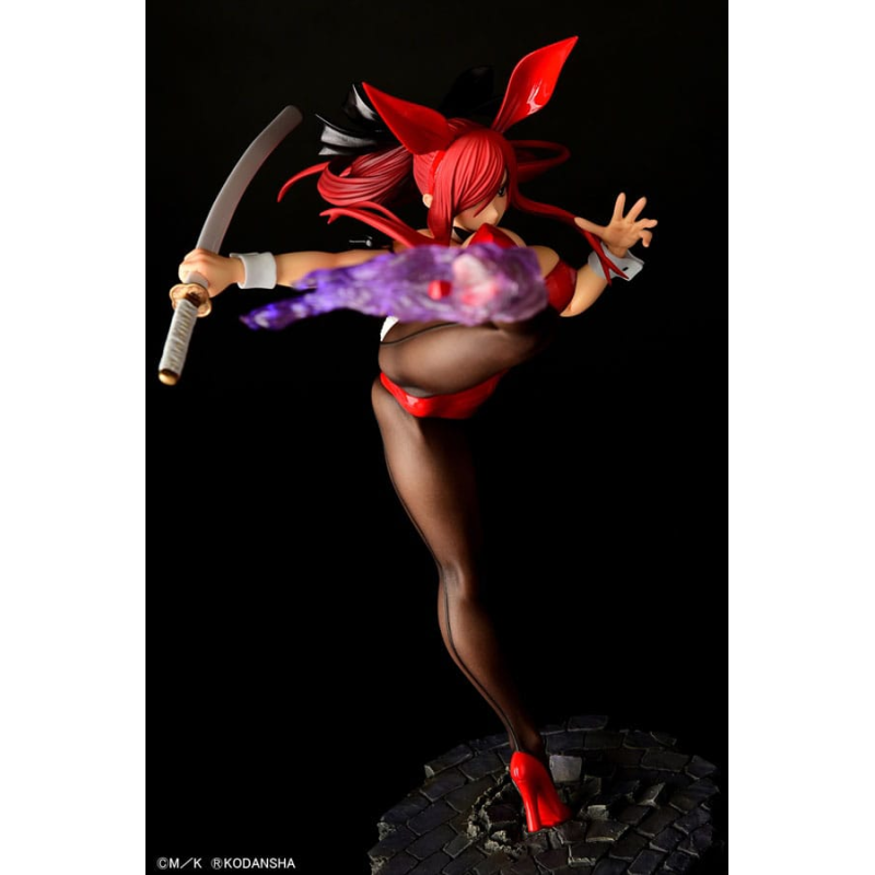 Fairy Tail statuette 1/6 Erza Scarlet High Kick Crimson Bunny Ver. 37cm