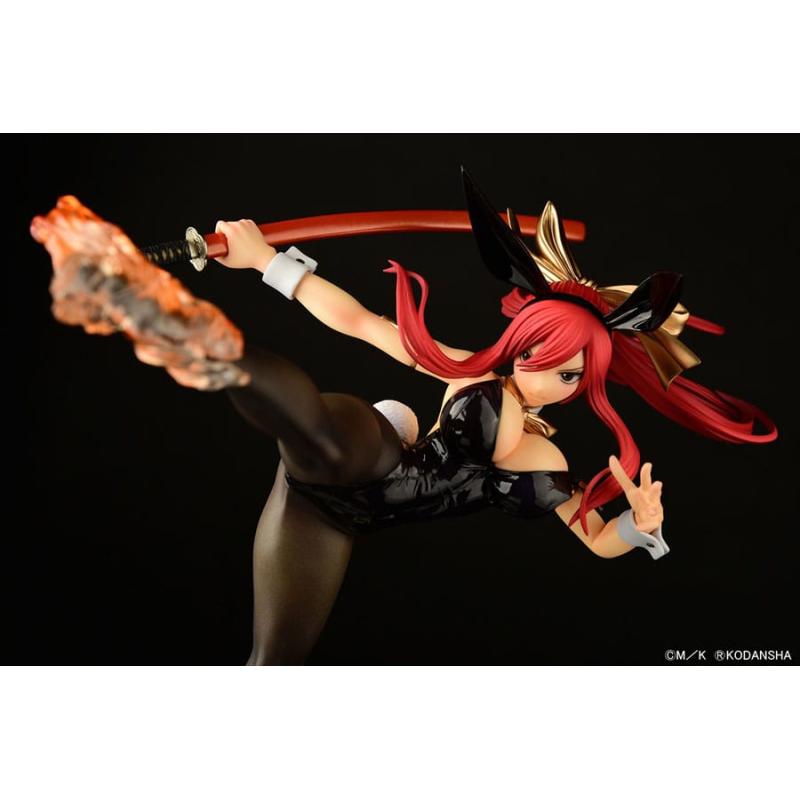 Fairy Tail statuette 1/6 Erza Scarlet High Kick Black Bunny Ver. 37cm Figuren