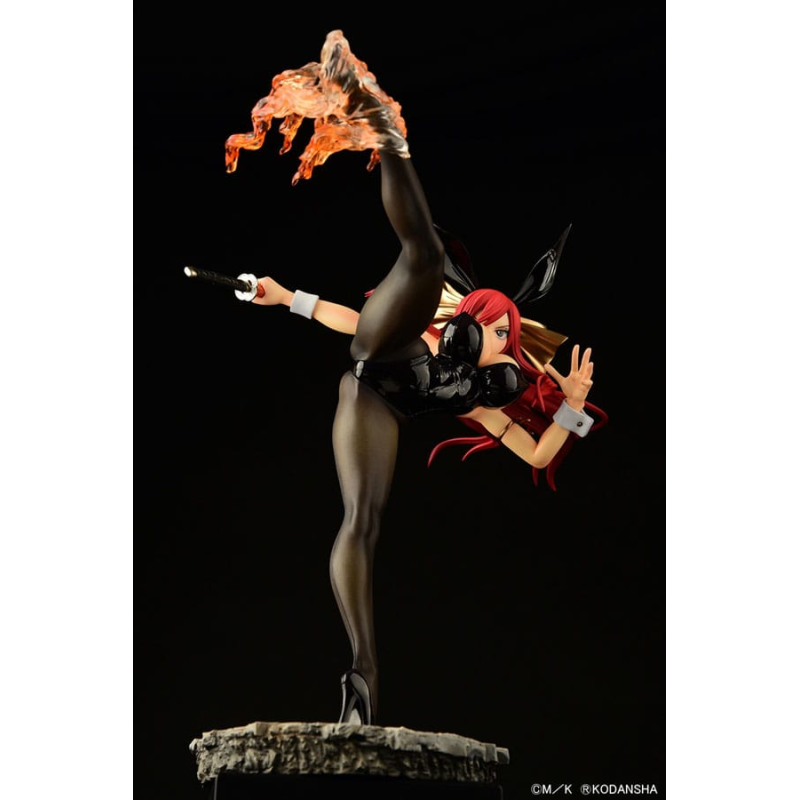 Fairy Tail statuette 1/6 Erza Scarlet High Kick Black Bunny Ver. 37cm Orca Toys