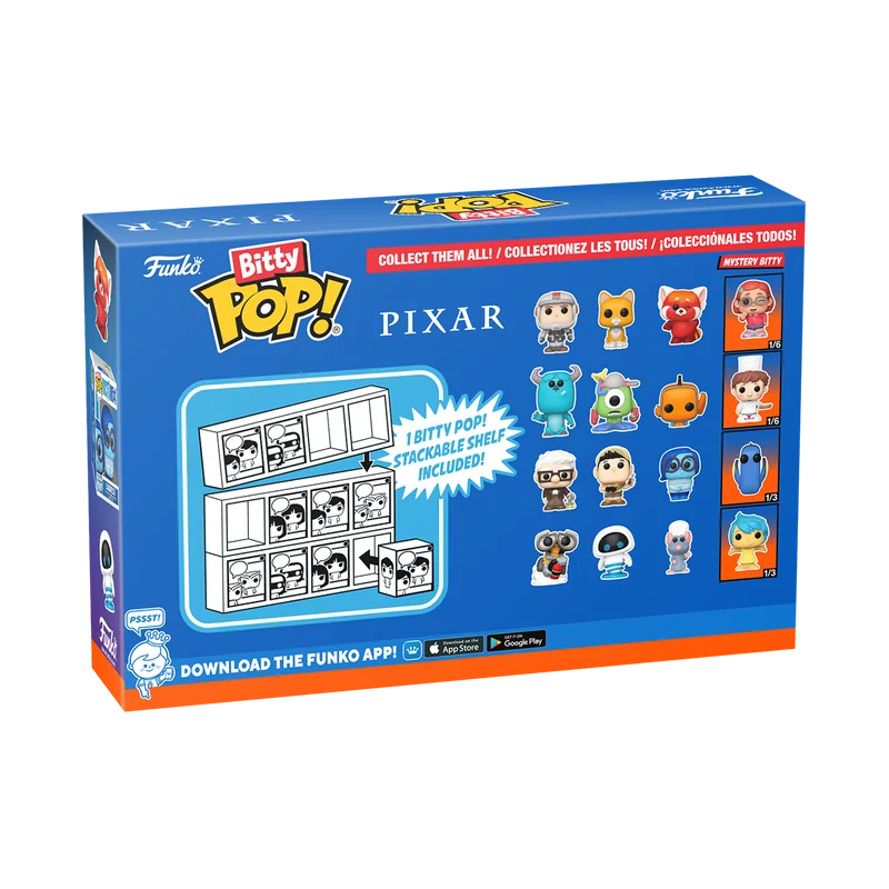 PIXAR - Bitty Pop 4 Pack 2.5cm - Monsters Inc. Pop figuren