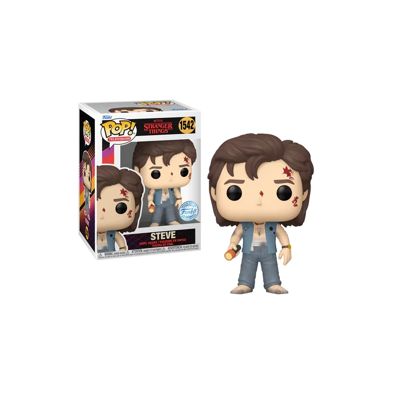 STRANGER THINGS - POP TV N° 1542 - Steve (Battledamage) Pop figur 