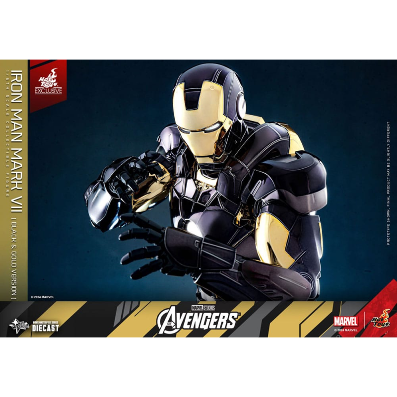 The Avengers Diecast Movie Masterpiece 1/6 Iron Man Mark VII (Black & Gold Version) 32 cm