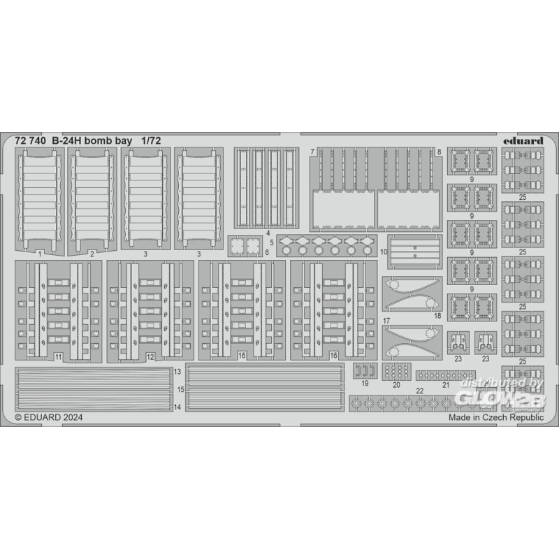 B-24H Supergedetailleerde kit voor v