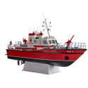 Radio controlled electric boat FLB-1 fireboat kit 1:25 RC : Radio control