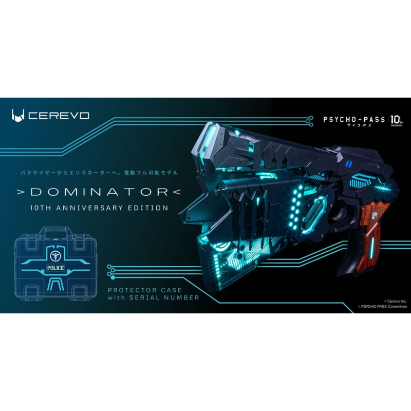 Psycho-Pass Replica 1/1 Dominator 10th Anniversary Edition 37 cm Replica's: 1:1