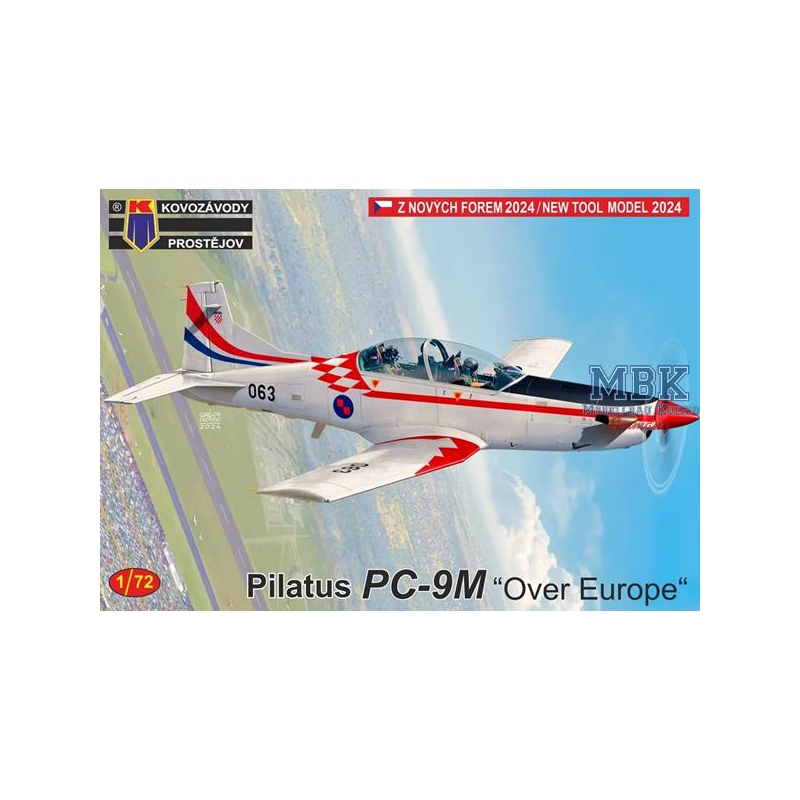 Pilatus PC-9M "Over Europe" Schaalmodel 