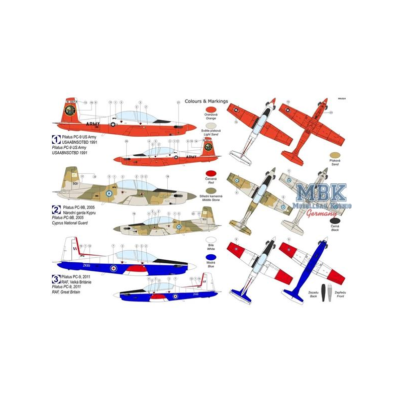 Pilatus PC-9 “Part.1” Modelvliegtuigen