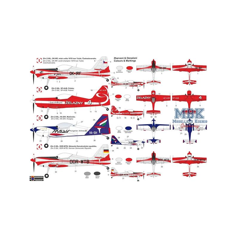 Zlin Z-50L Modelvliegtuigen