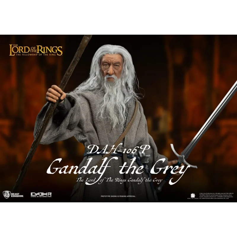 Lord of the Rings Dynamic Action Heroes 1/9 Gandalf the Grey 21cm Figure