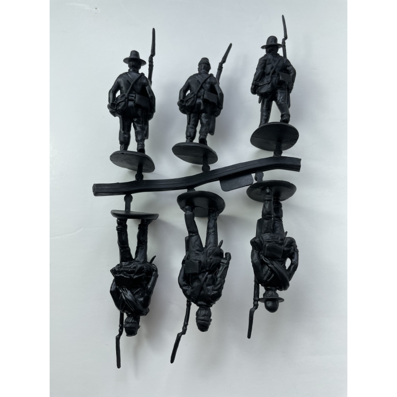 ACW Marching set 2 molded in Dark blue color like ACW Union army Historische figuren