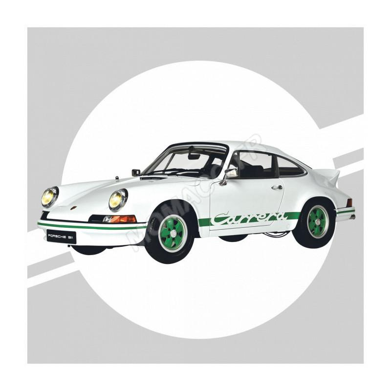 PORSCHE 911 RS 2.7 WHITE/GREEN (FULL KIT) Modelauto bouwpakket