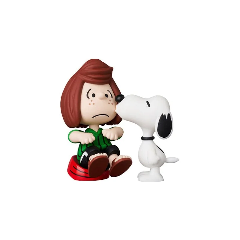 Peanuts mini figure Medicom UDF series 17 Peppermint Patty & Snoopy 7 cm Figuurtje 