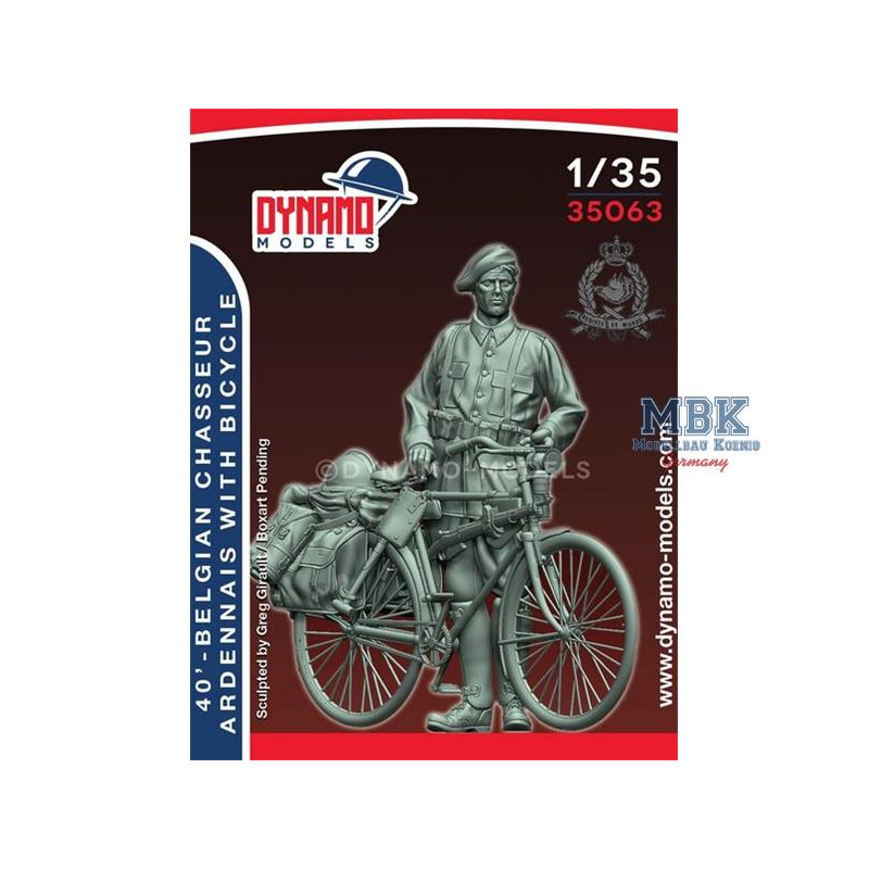 ’40 – Belgian Chasseur Ardennais with Bicycle Figuren 