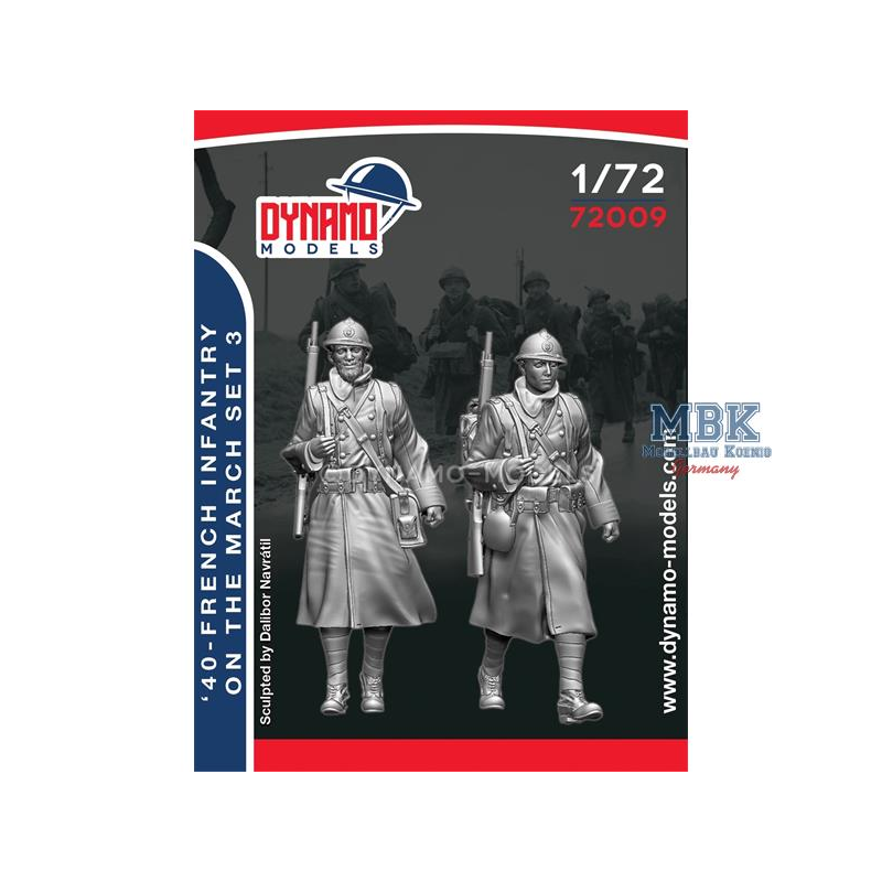 French Infantry On The March - 3 - 1:72 Figuren 