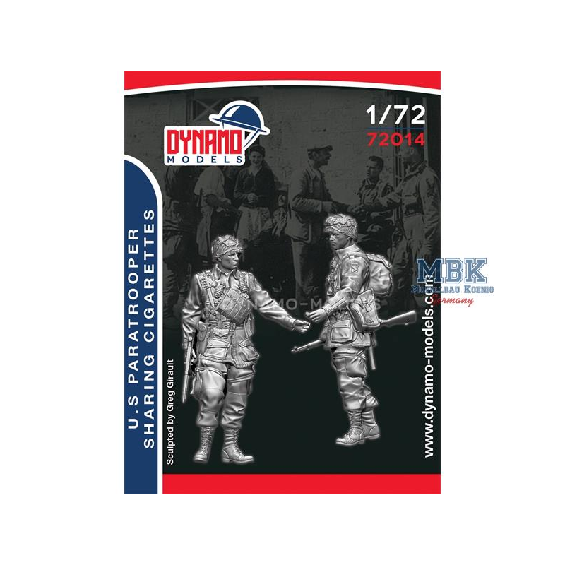 U.S. Paratroopers Sharing Cigarettes 1:72 Figuren 