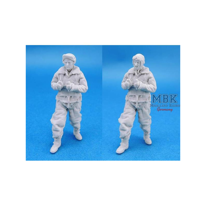 WW2 US Bomber Waist Gunner incl. 2 heads 1:32 Figuren 