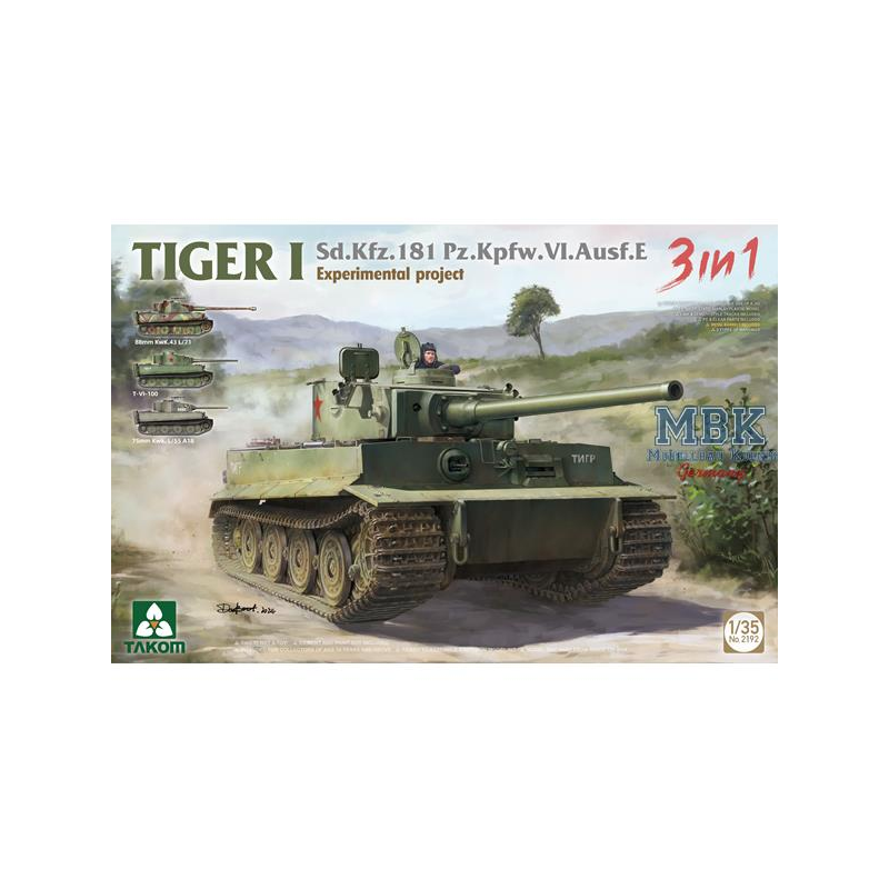 Tiger I Sd.Kfz.181 Pz.Kpfw. VI Ausf.E Experimental Schaalmodel 