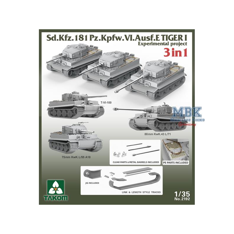 Tiger I Sd.Kfz.181 Pz.Kpfw. VI Ausf.E Experimental Militaire modelbouw