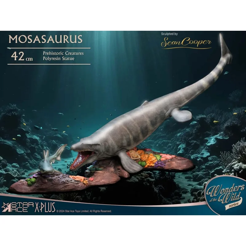 Wonders of the Wild Mosasaurus statuette (Deluxe) 42 cm Figuurtje 