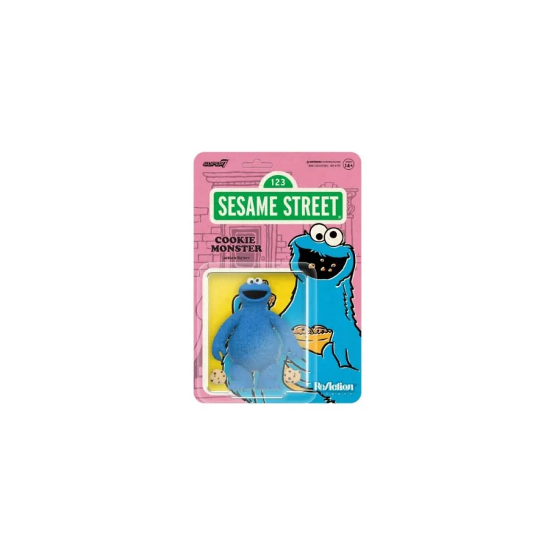 1, Sesame Street ReAction Wave 02 Cookie Monster 10 cm Figure Figuurtje 