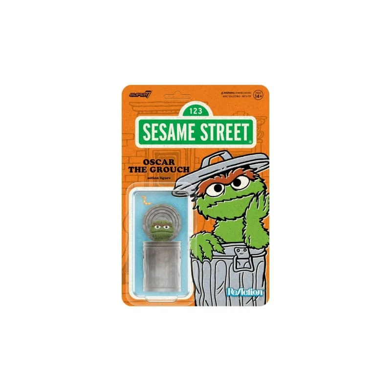 1, Sesame Street ReAction Wave 02 Oscar the Grouch Figure 10 cm Figuurtje 